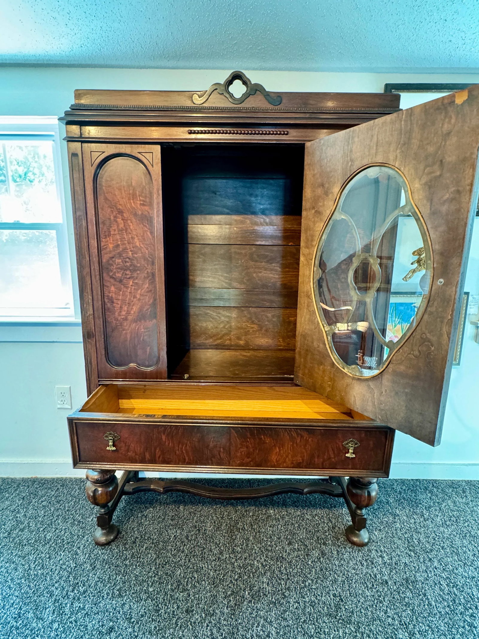 1920s Parfitt Furniture Company Glass Door Cabinet - 7