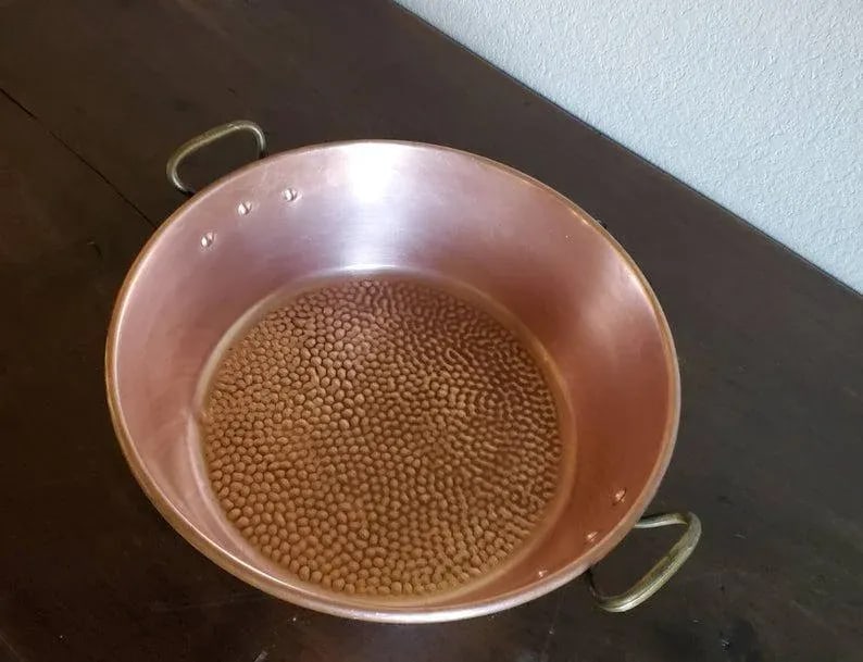 19th Century French Large Copper and Bronze Pan - 3