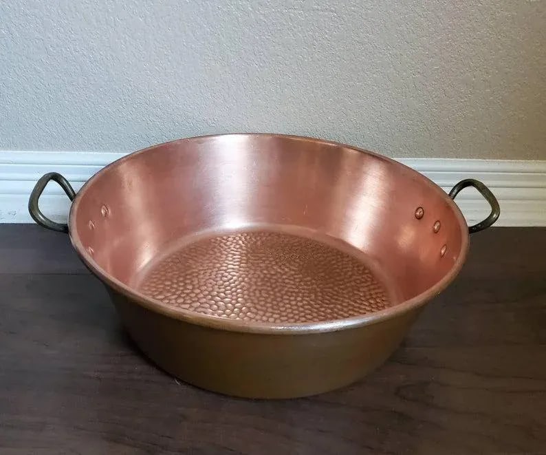 19th Century French Large Copper and Bronze Pan - 6