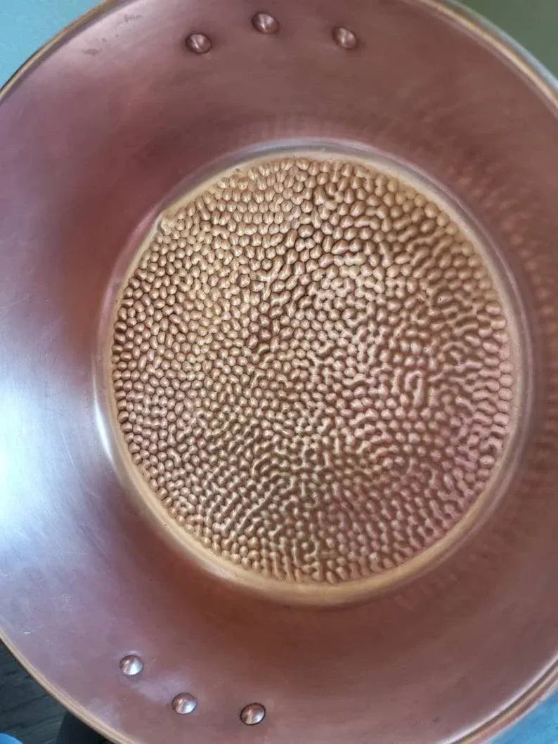 19th Century French Large Copper and Bronze Pan - 7