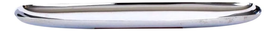 Vintage Polished Steel and Walnut Tray (1 of 3)