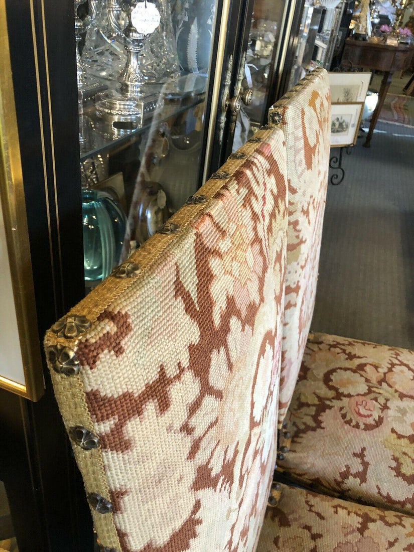 Early 18th Century Fireside Chairs Arts & Crafts Upholstery - a Pair - 6