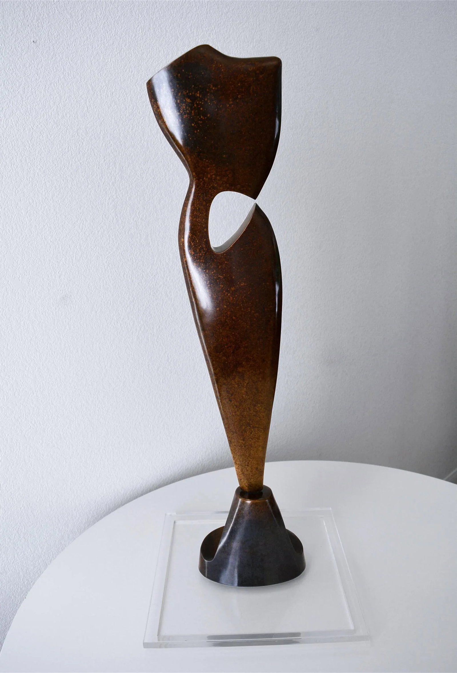 Matt Gil Post Modern Bronze Abstract Sculpture Signed - 5