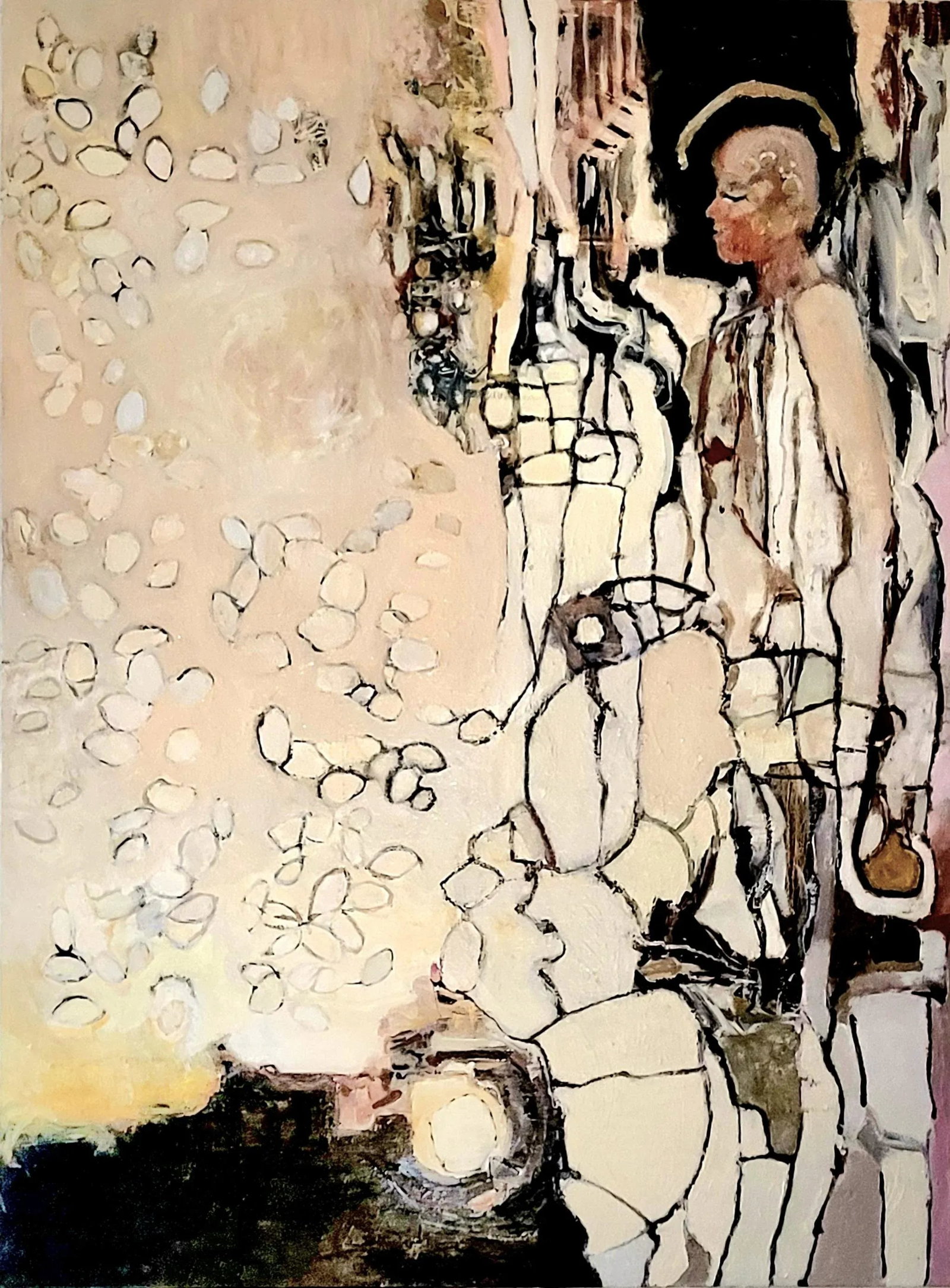 48 X 36 Inches Abstract Oil Painting by Lynn Christian. Title: Etoile. 2025 - 2