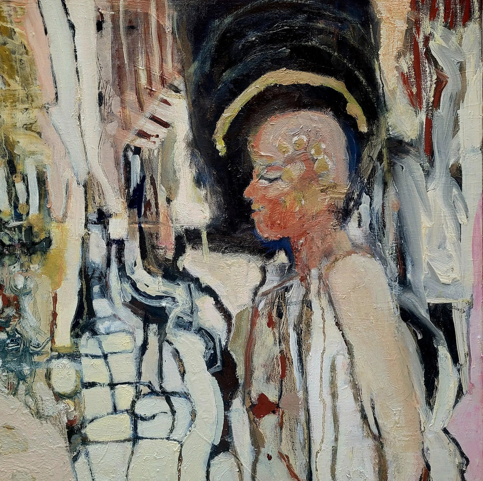 48 X 36 Inches Abstract Oil Painting by Lynn Christian. Title: Etoile. 2025 - 3