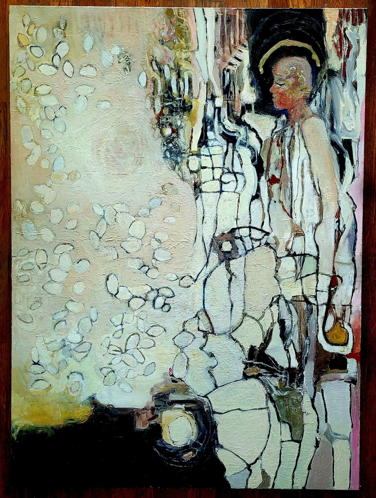 48 X 36 Inches Abstract Oil Painting by Lynn Christian. Title: Etoile. 2025 - 5