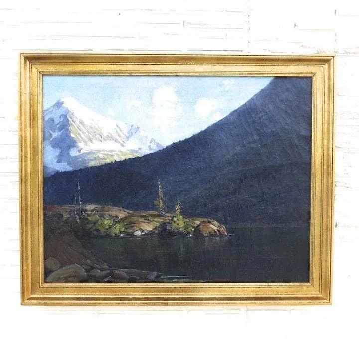 Early 20th Century Mountain Landscape Oil Painting by Robert Van Vorst Sewell, Framed - 2