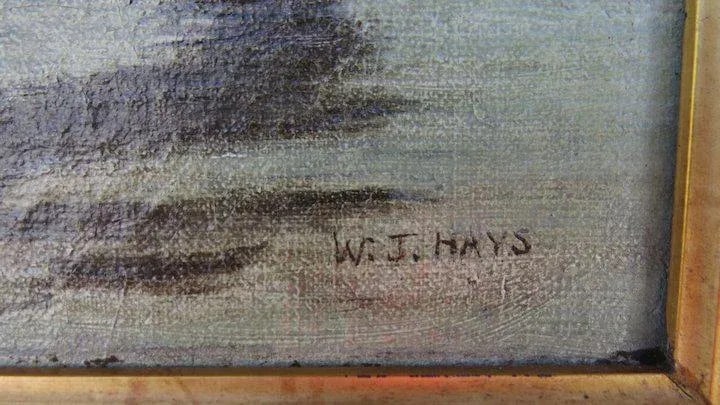 Mid 19th Century Oil on Canvas by William Jacob Hays, SR. (1830-1875) Cows River - 9
