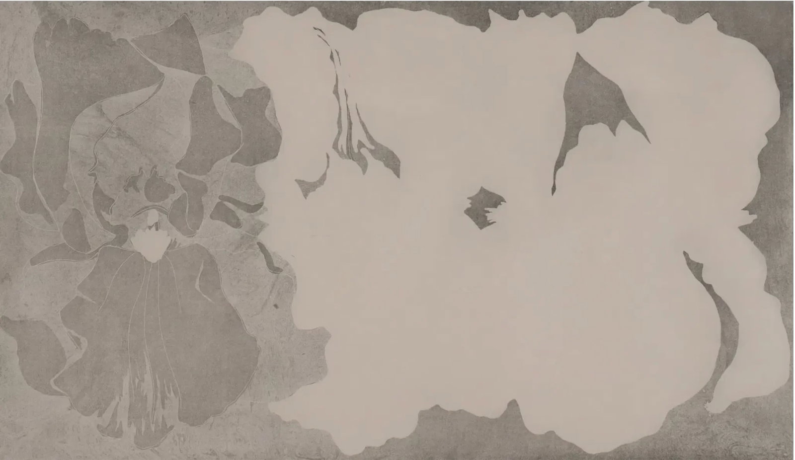 Lowell Nesbitt Etching in Neutral Tones, Framed, Signed 1973 - 2