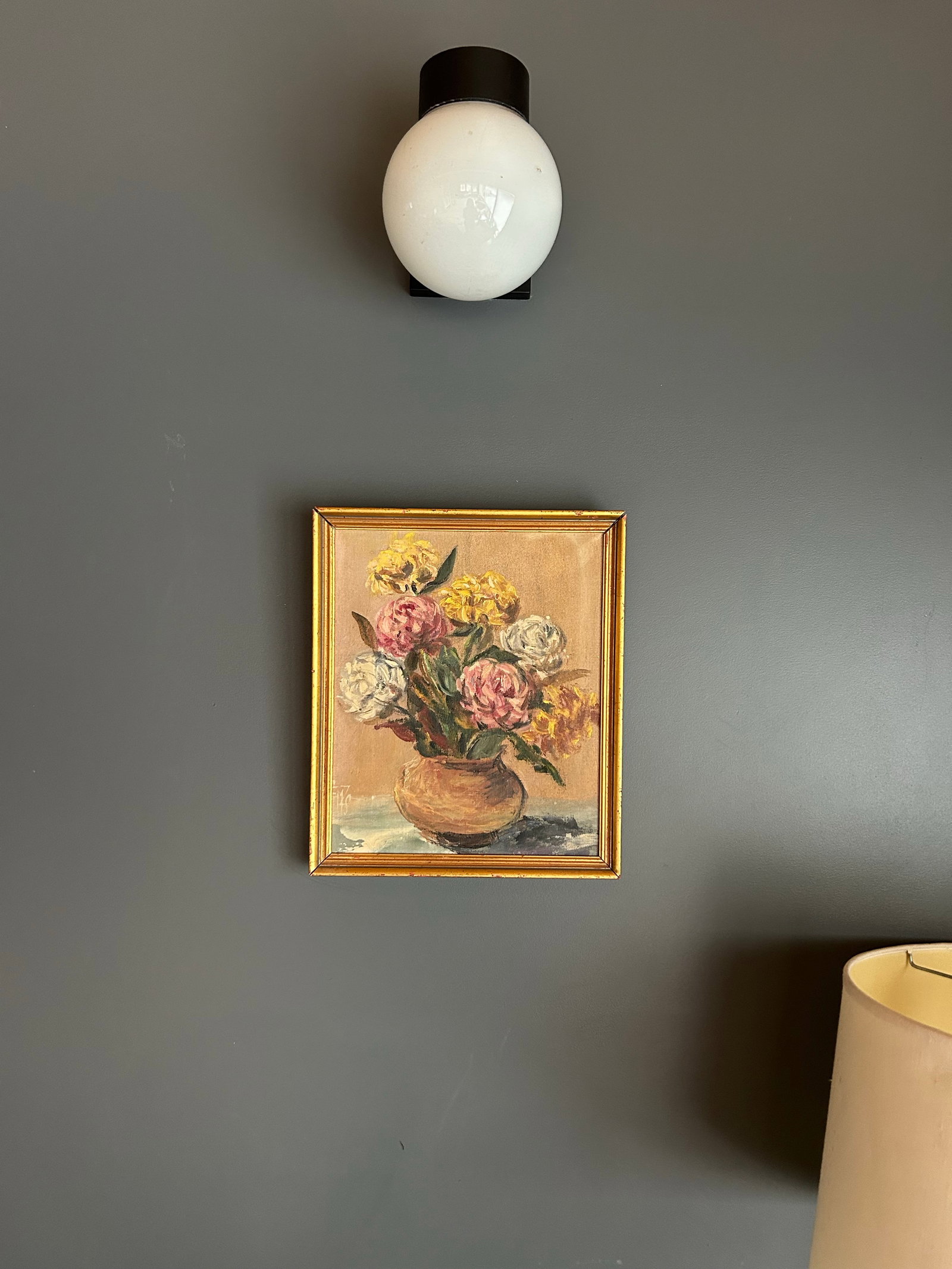 1960s Floral Still Life Oil Painting - 5