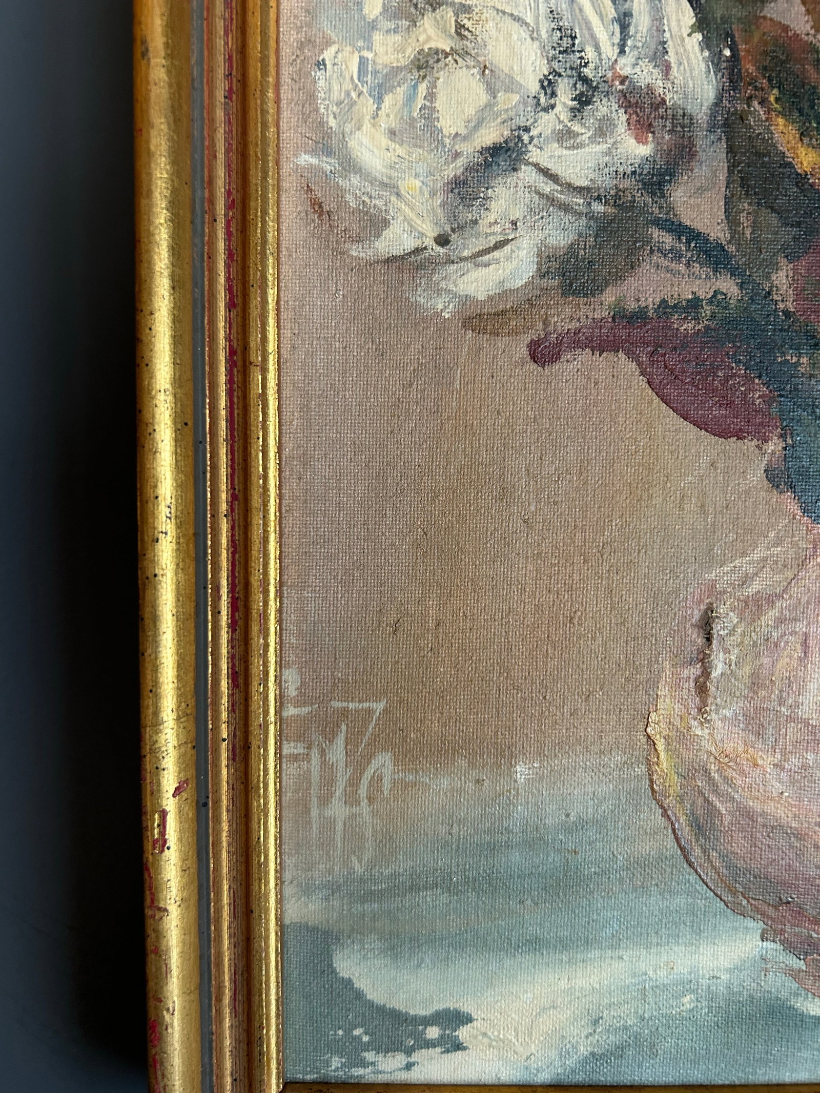 1960s Floral Still Life Oil Painting - 8