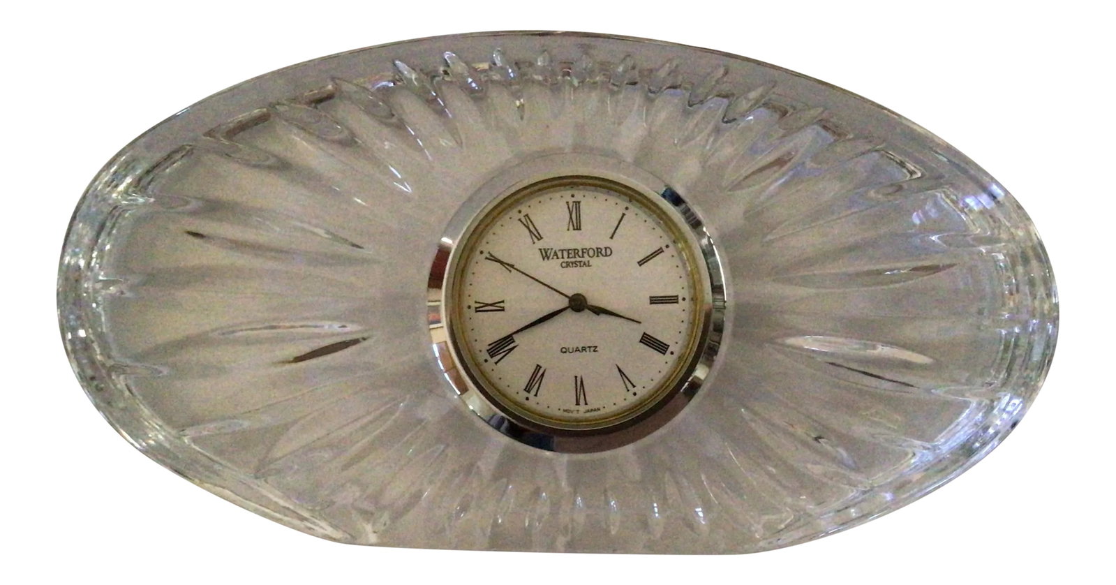 1980s Waterford Crystal Oval Desk Clock (1 of 10)