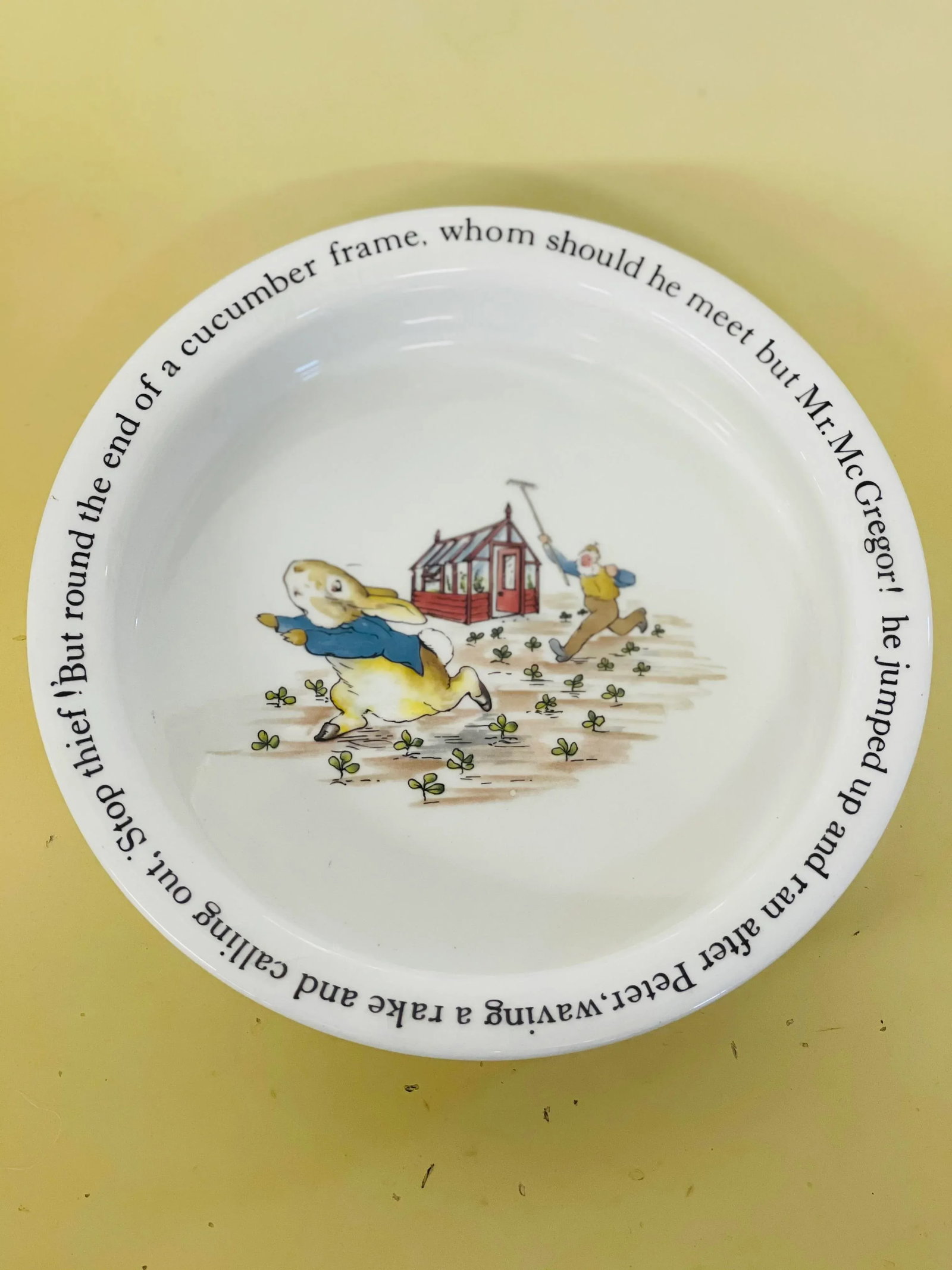 Vintage Mid 20th Century Wedgwood "Peter Rabbit" Baby Bowl - 2