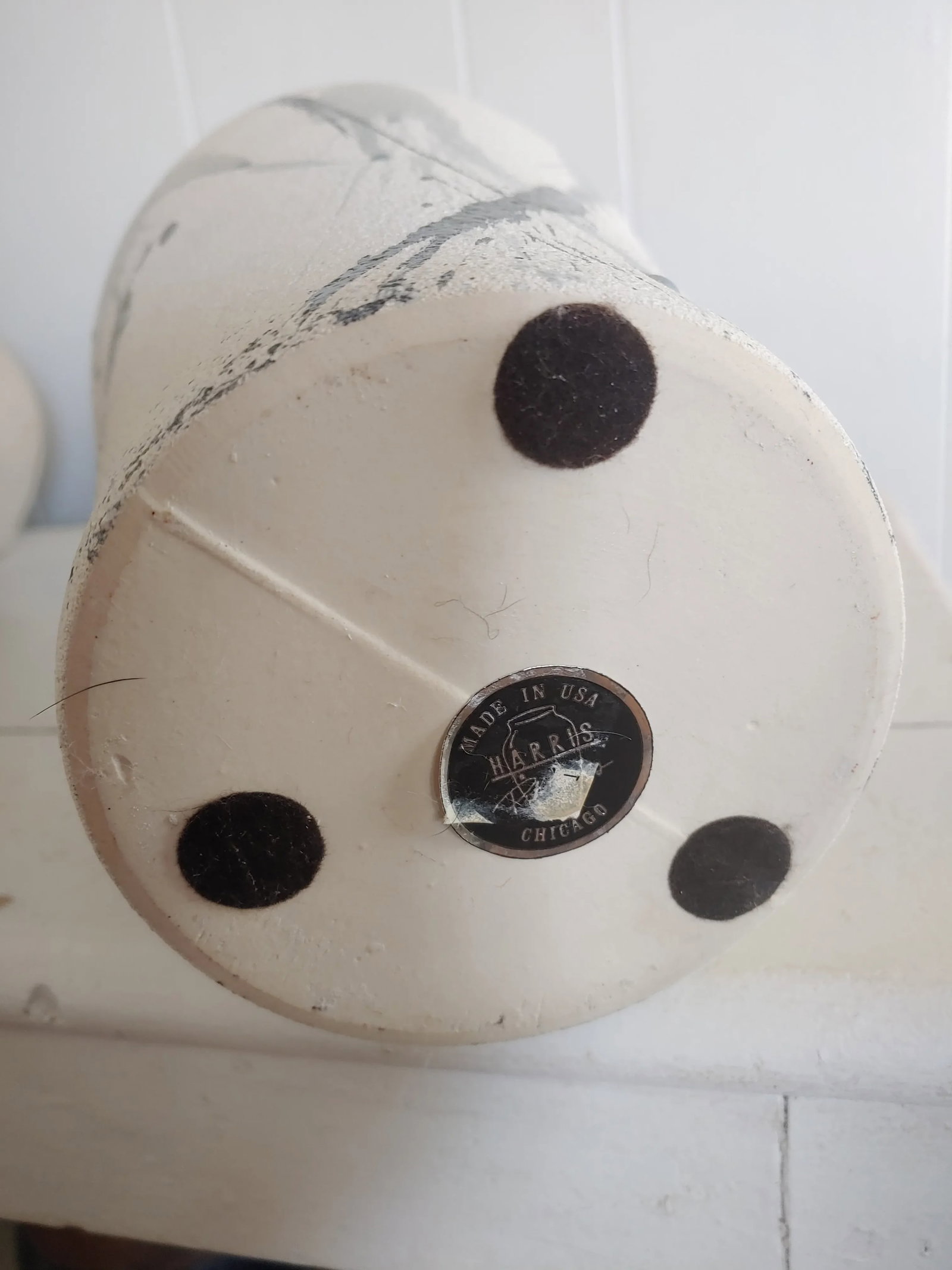 Vintage 1980s Harris Potteries Abstract Splatters Vase - 7