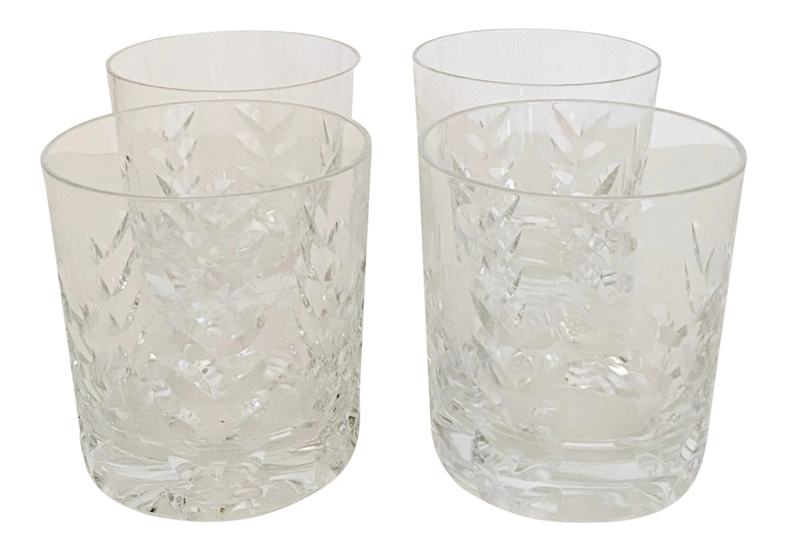 Late 20th Century Royal Brierley Cut Crystal Cocktail Glasses - Set of 4 (1 of 8)