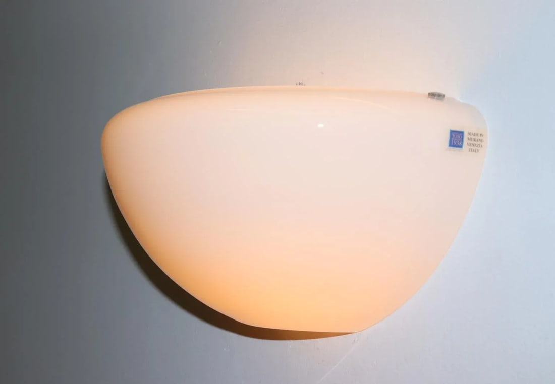 1990s Modern Murano Glass Wall Lamp - 8