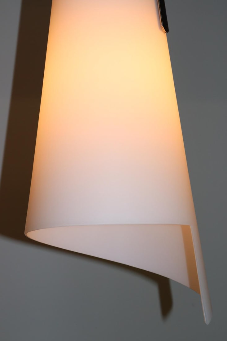 Itaca 1990s Modern Murano Luce Pendant Lamp White Glass - 8