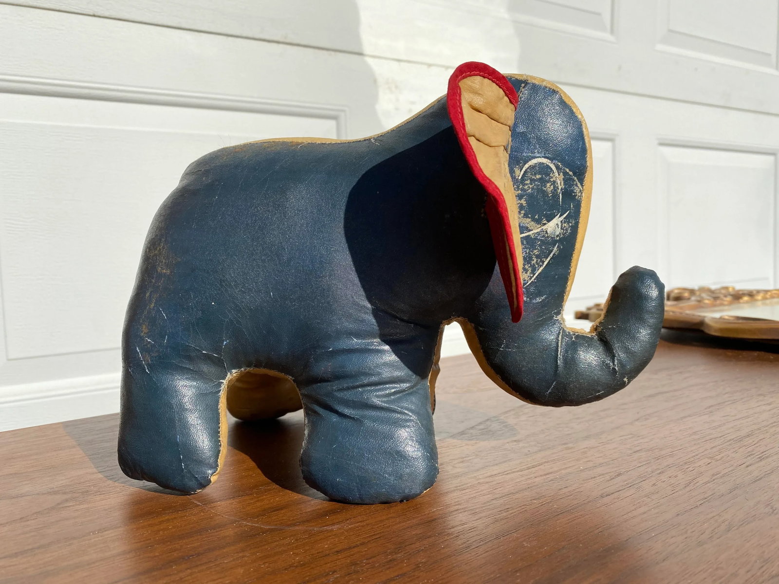 Mid 20th Century Stuffed & Painted Canvas Elephant - 3