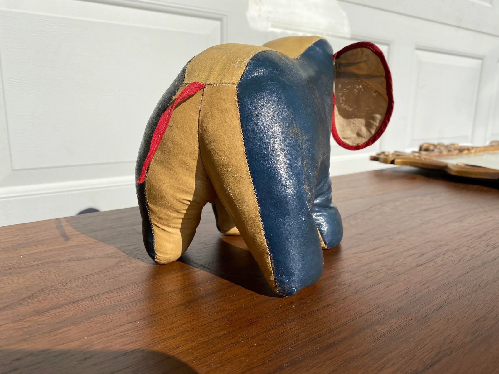 Mid 20th Century Stuffed & Painted Canvas Elephant - 4