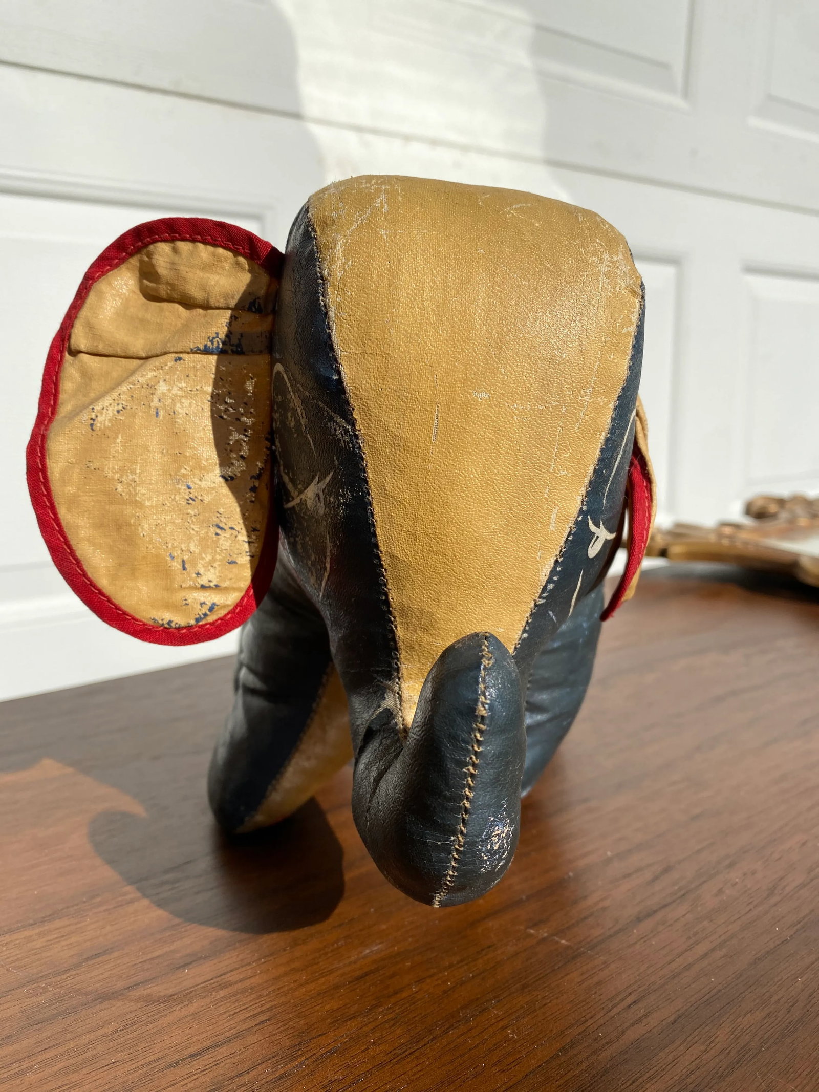 Mid 20th Century Stuffed & Painted Canvas Elephant - 5