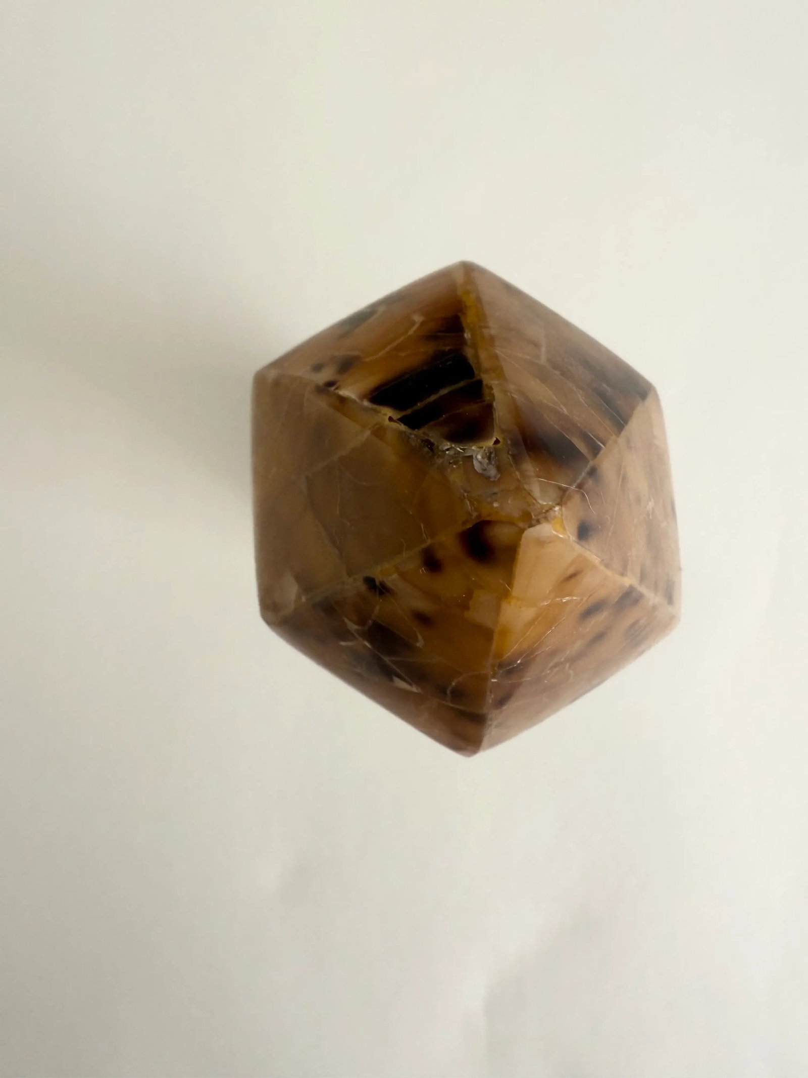 Brown Faux Tortoise Shell Obelisk - 2