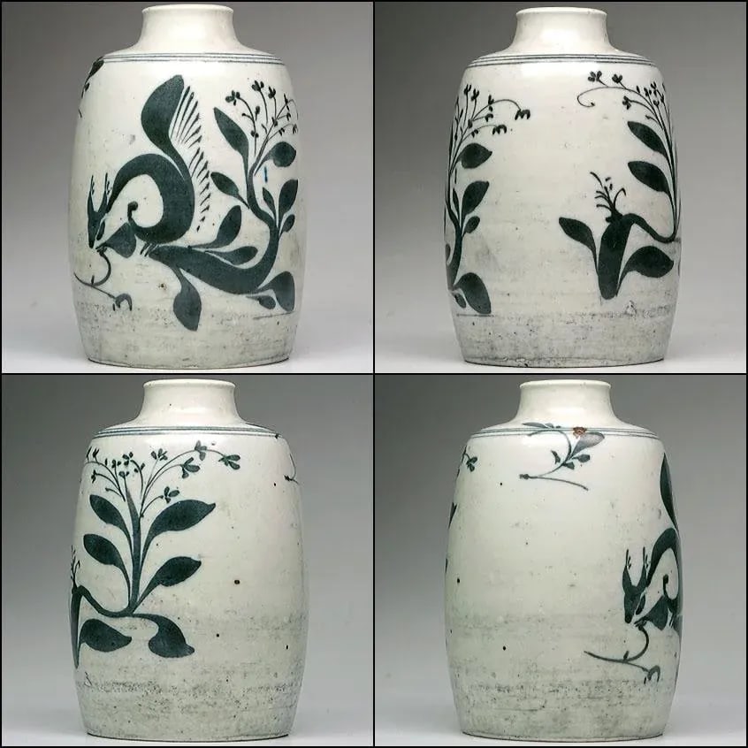 1940s Nils Thorsson Royal Copenhagen Rustic Modernist Studio Art Pottery Vase - 3