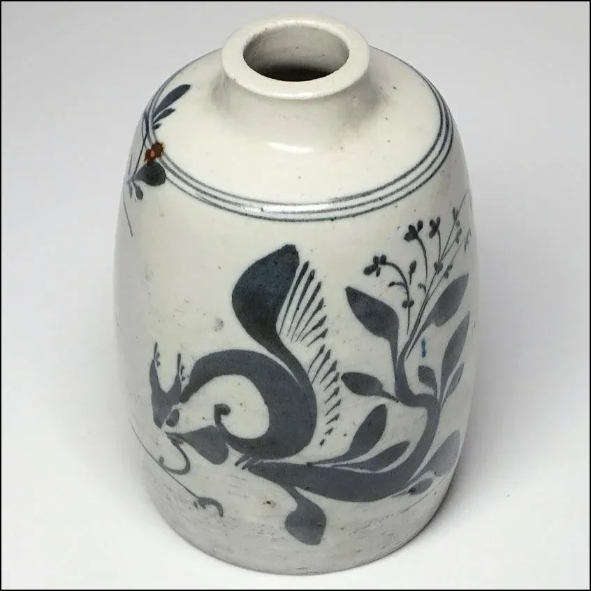 1940s Nils Thorsson Royal Copenhagen Rustic Modernist Studio Art Pottery Vase - 6