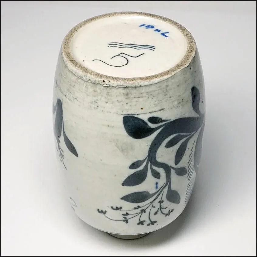 1940s Nils Thorsson Royal Copenhagen Rustic Modernist Studio Art Pottery Vase - 9