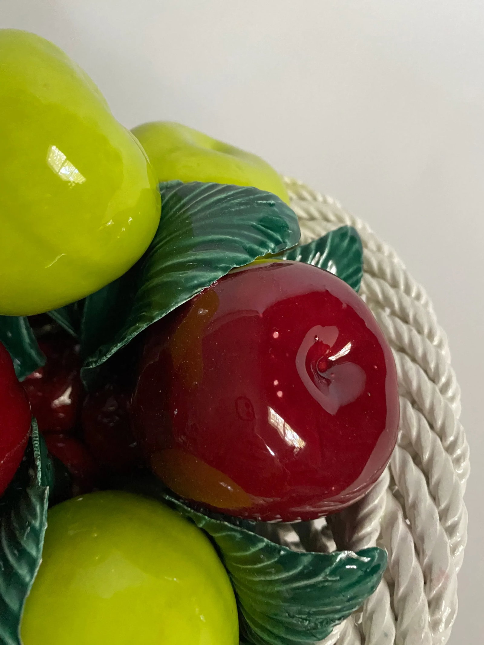Italian Majolica Apples Compote - 2