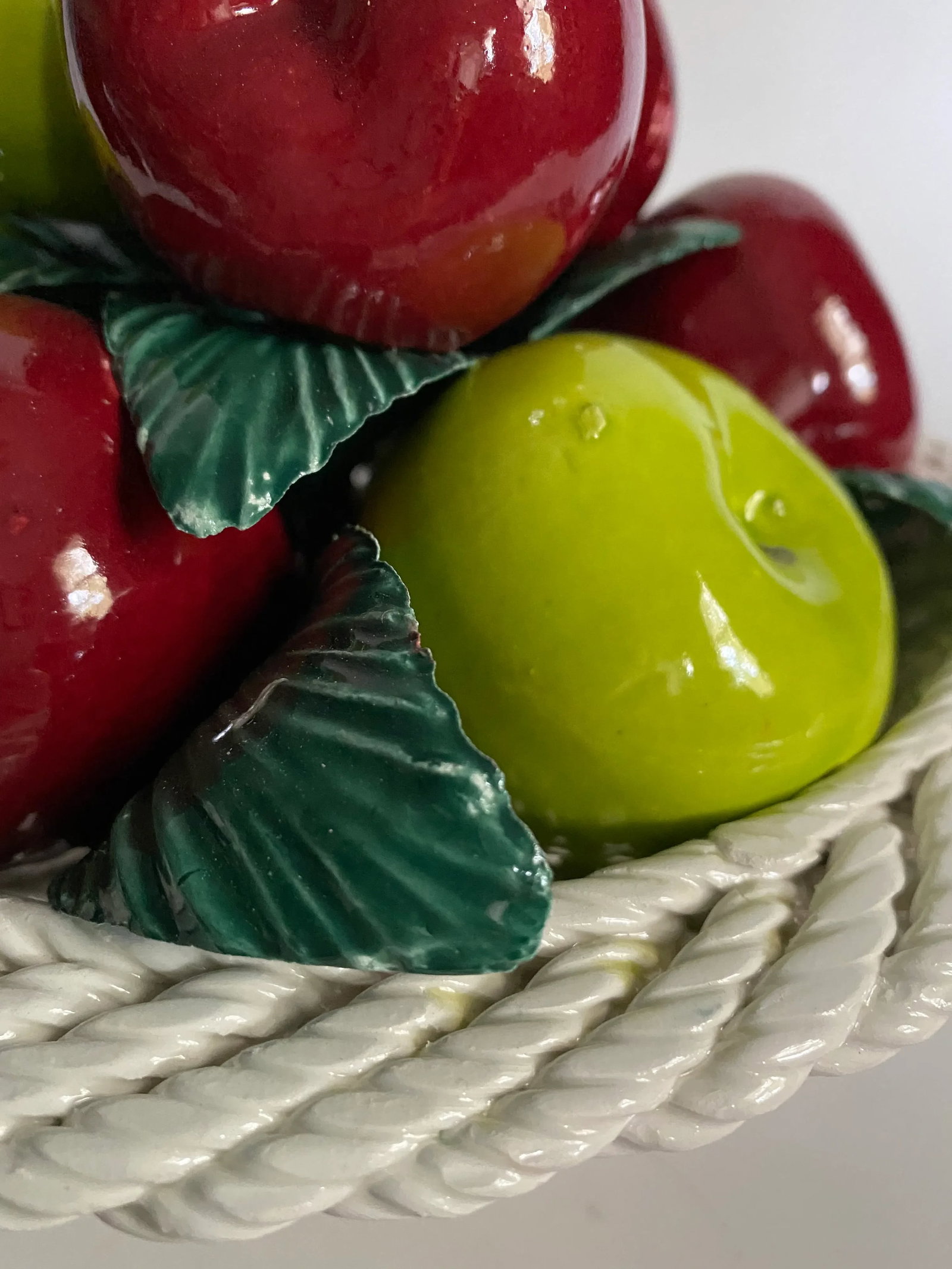 Italian Majolica Apples Compote - 5