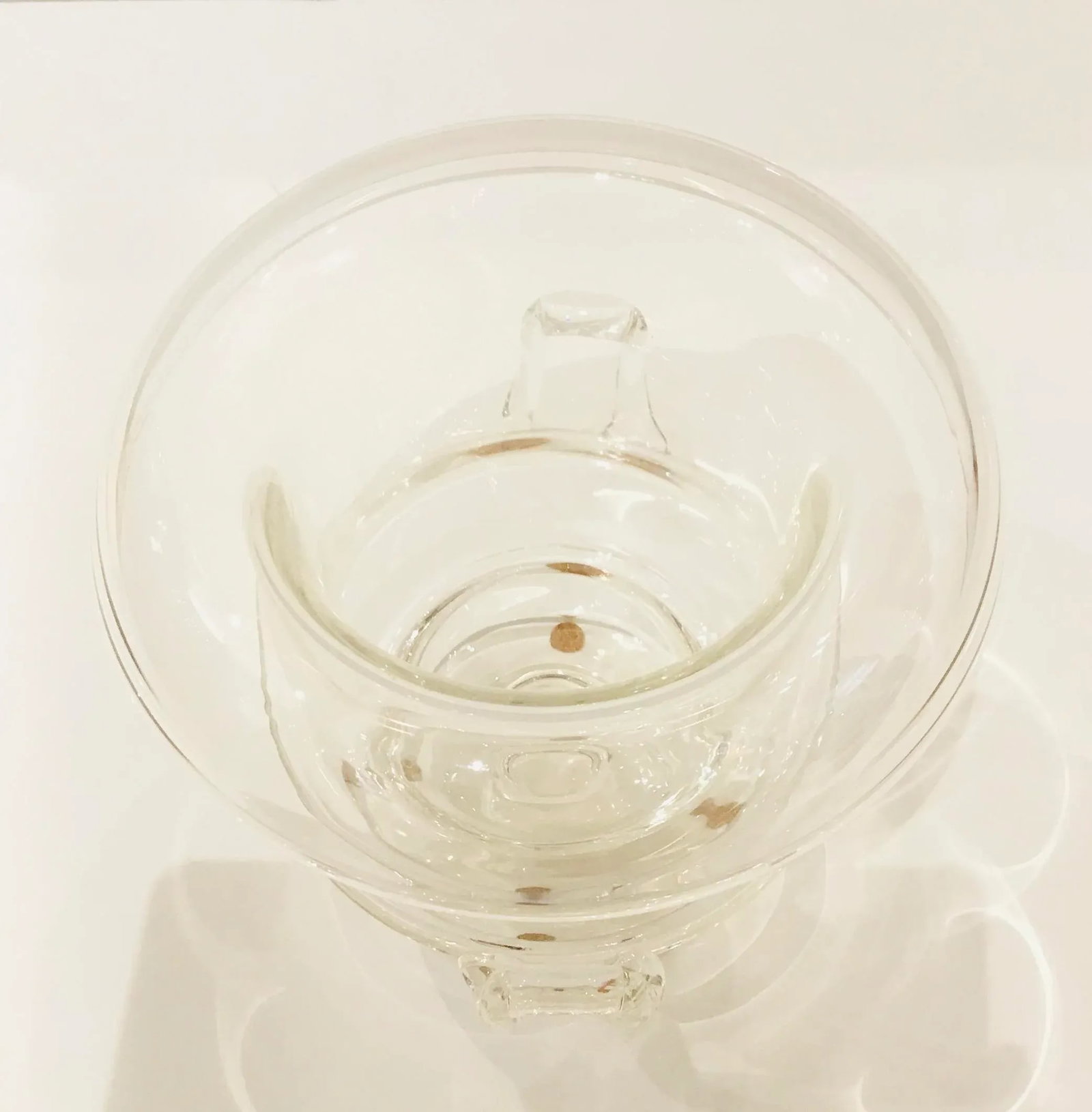 Steuben Roll Top Art Glass Vase With Handles - 2