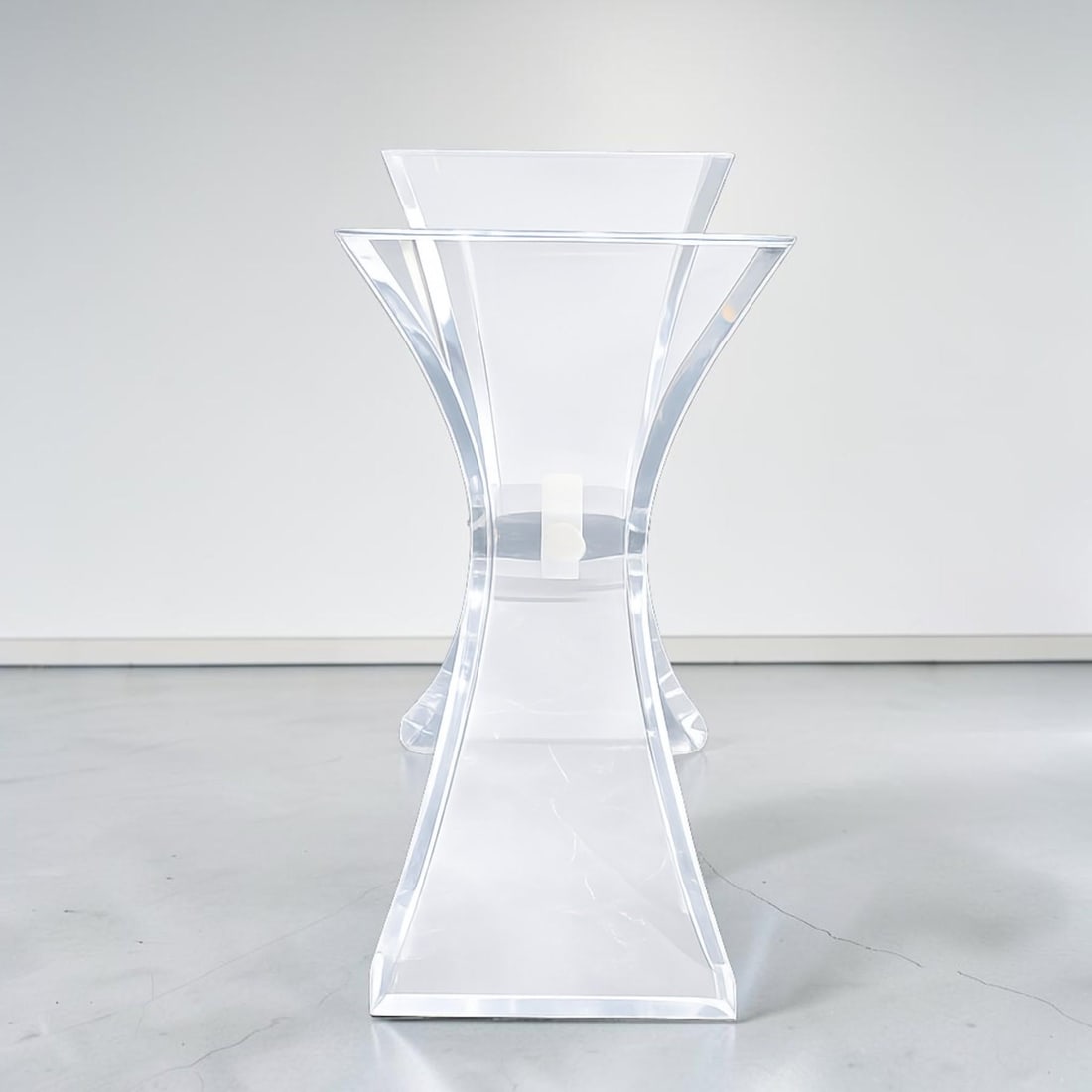1970s Vintage Lucite Butterfly Console Base - 2