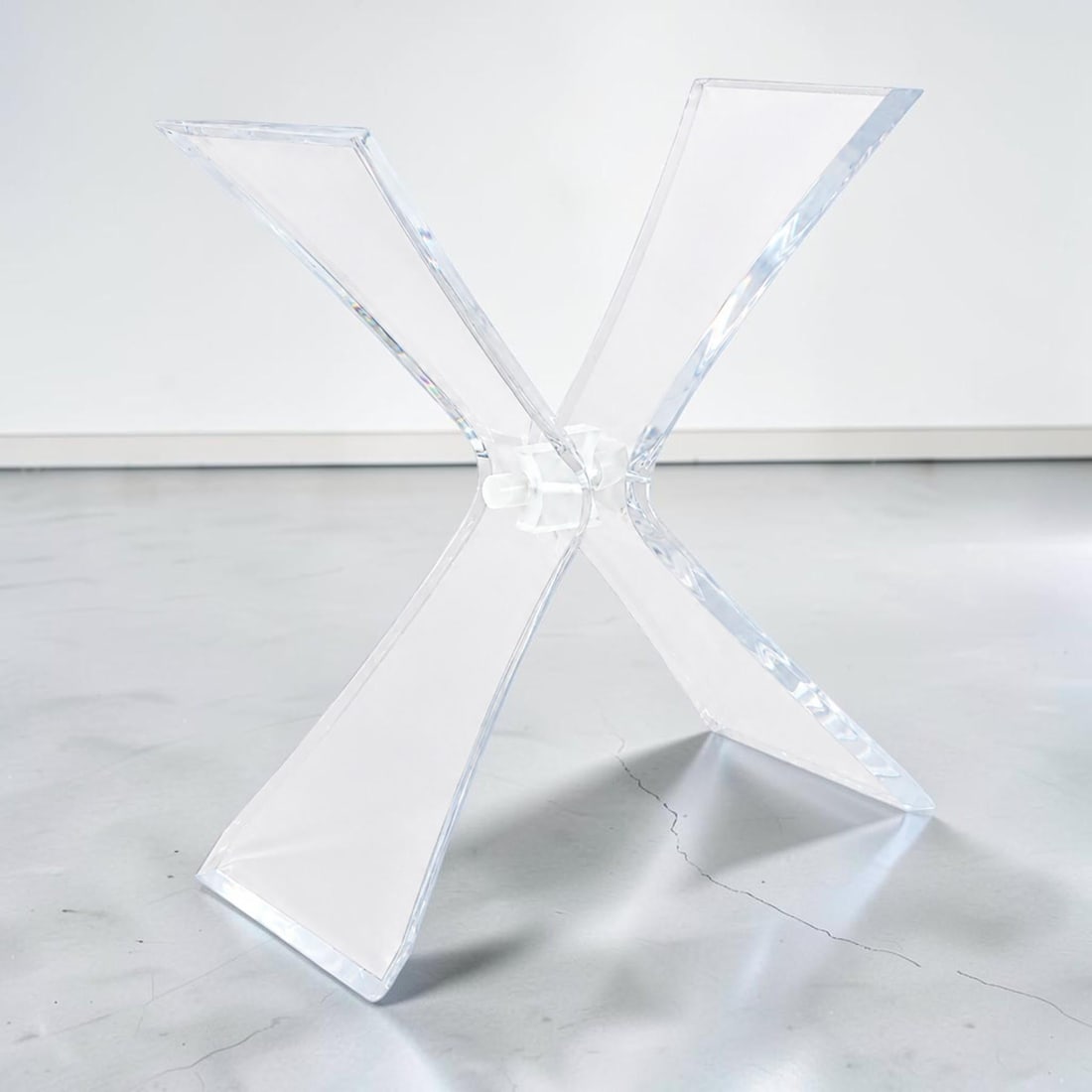 1970s Vintage Lucite Butterfly Console Base - 5