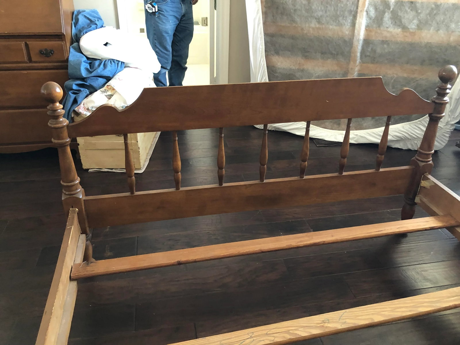 VTG Ethan Allen Heirloom Colonial Nutmeg Maple Full Size - 4
