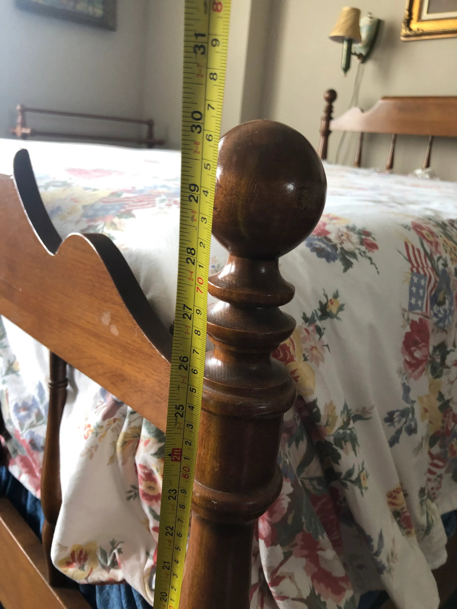 VTG Ethan Allen Heirloom Colonial Nutmeg Maple Full Size - 8