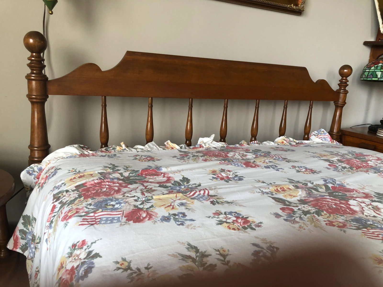 VTG Ethan Allen Heirloom Colonial Nutmeg Maple Full Size - 9
