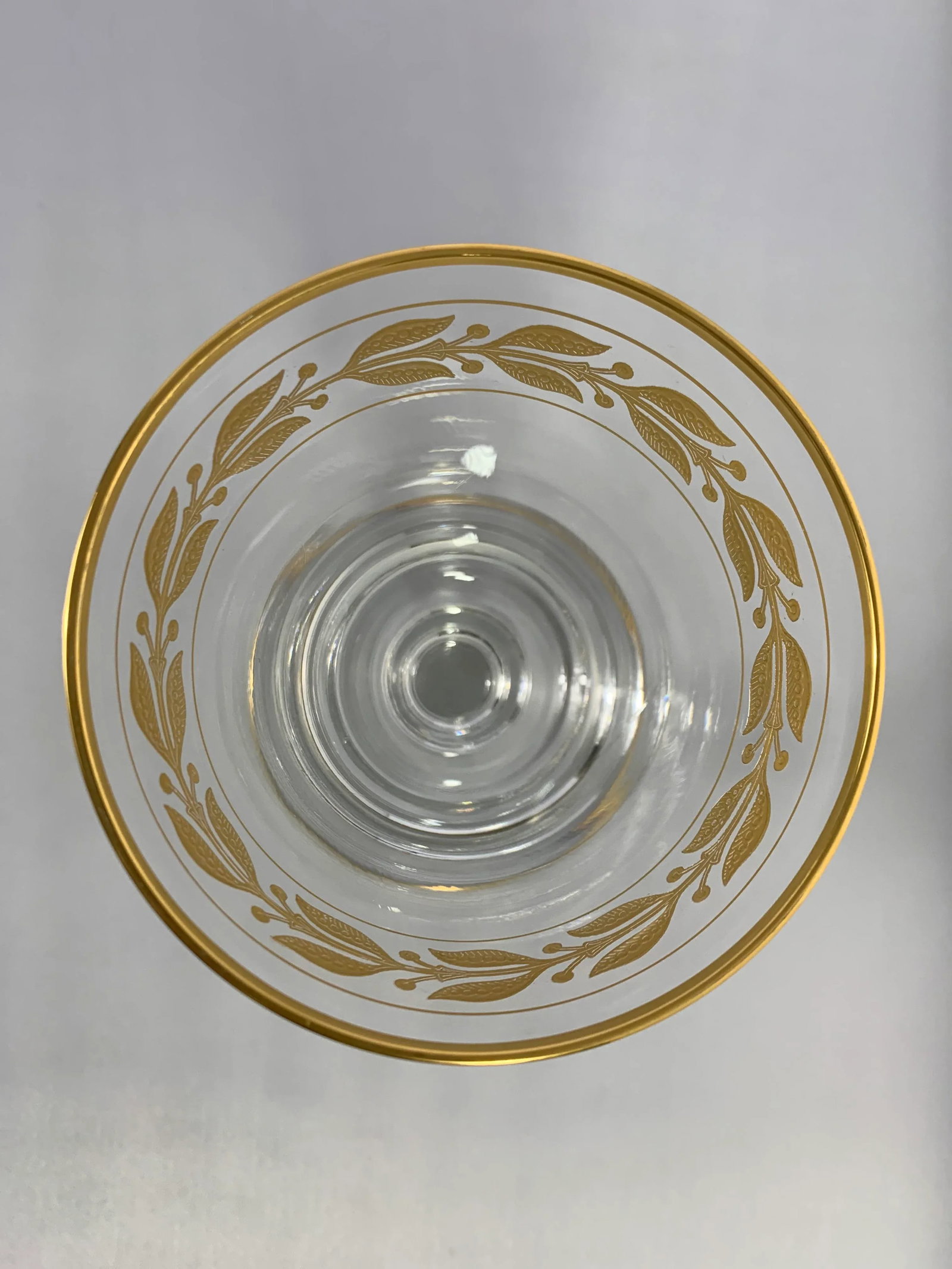 Vintage Glastonbury-Lotus Laurel Gold Crystal Cordial Stemware - Set of 8 - 7