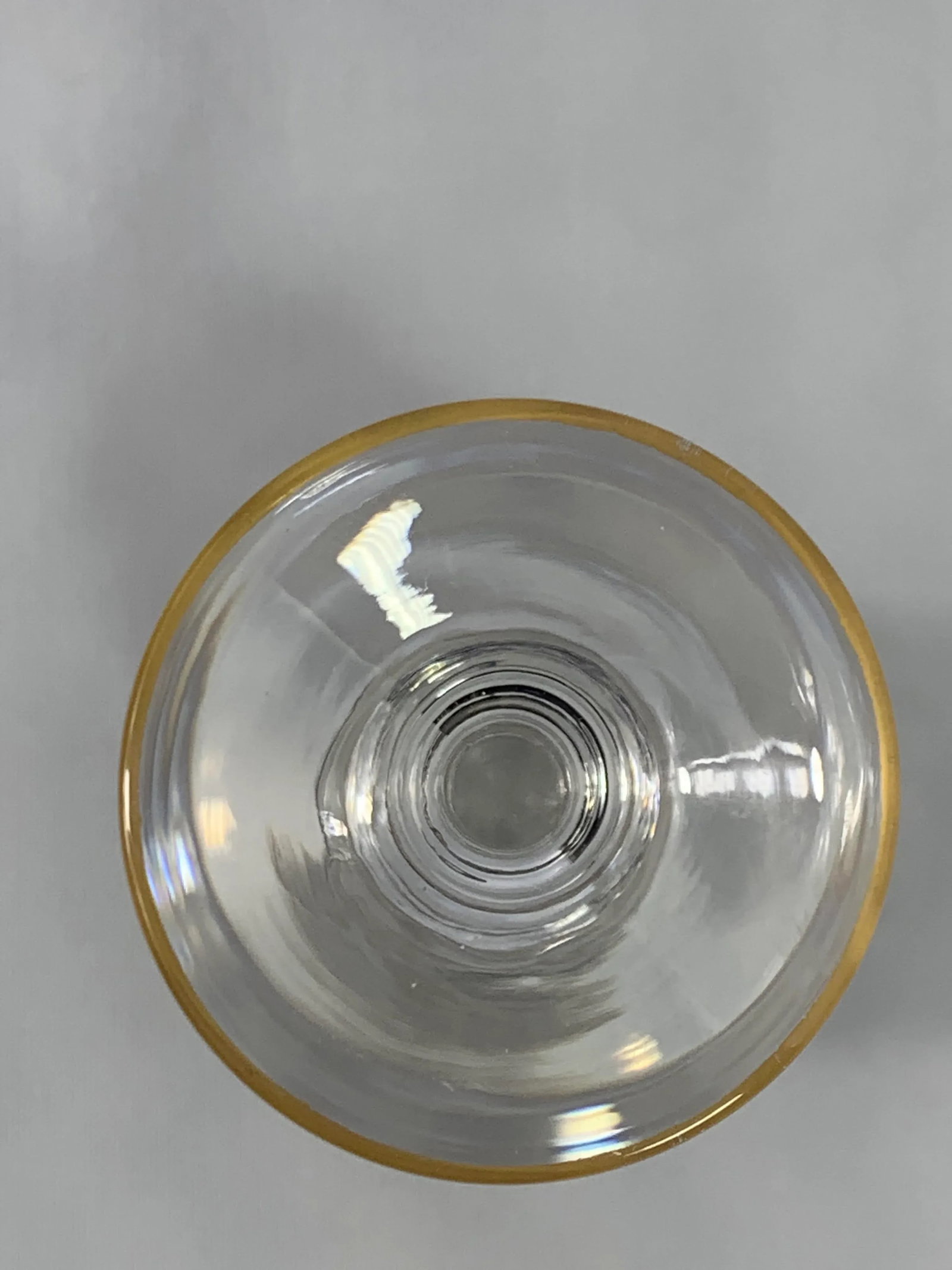 Vintage Glastonbury-Lotus Laurel Gold Crystal Cordial Stemware - Set of 8 - 8