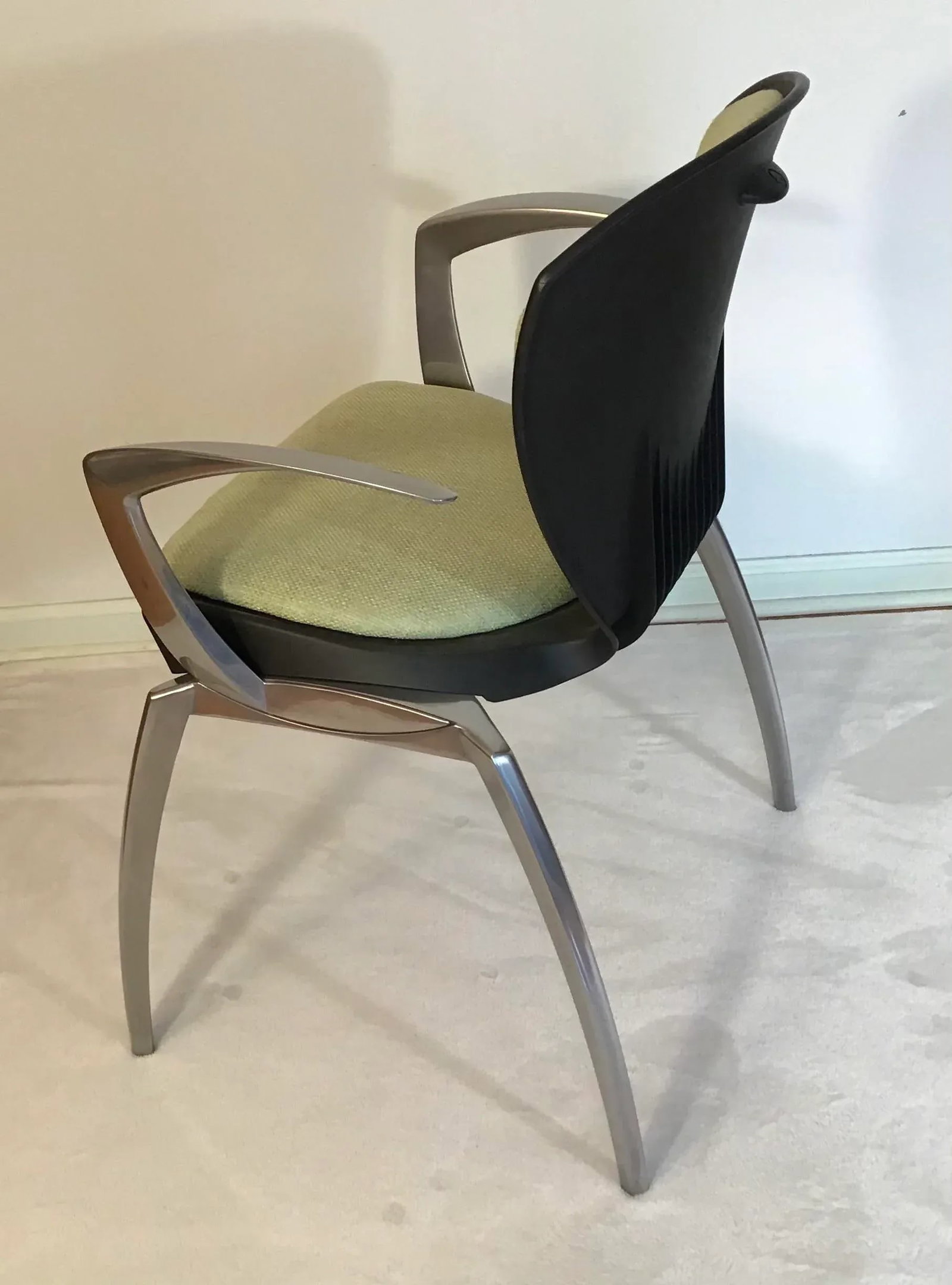 Miles Keller for Allseating Space Age Cast Aluminum Os Chairs - a Pair - 8