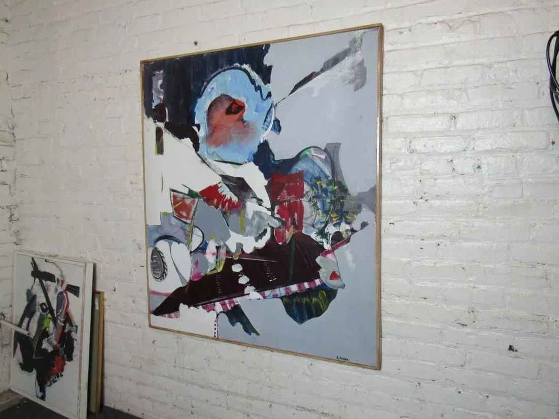 Large Signed Painting by Artist Elaine Miller - 2