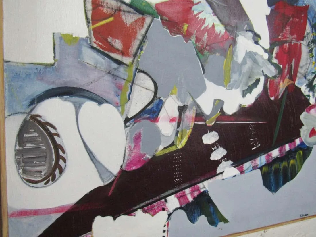 Large Signed Painting by Artist Elaine Miller - 6