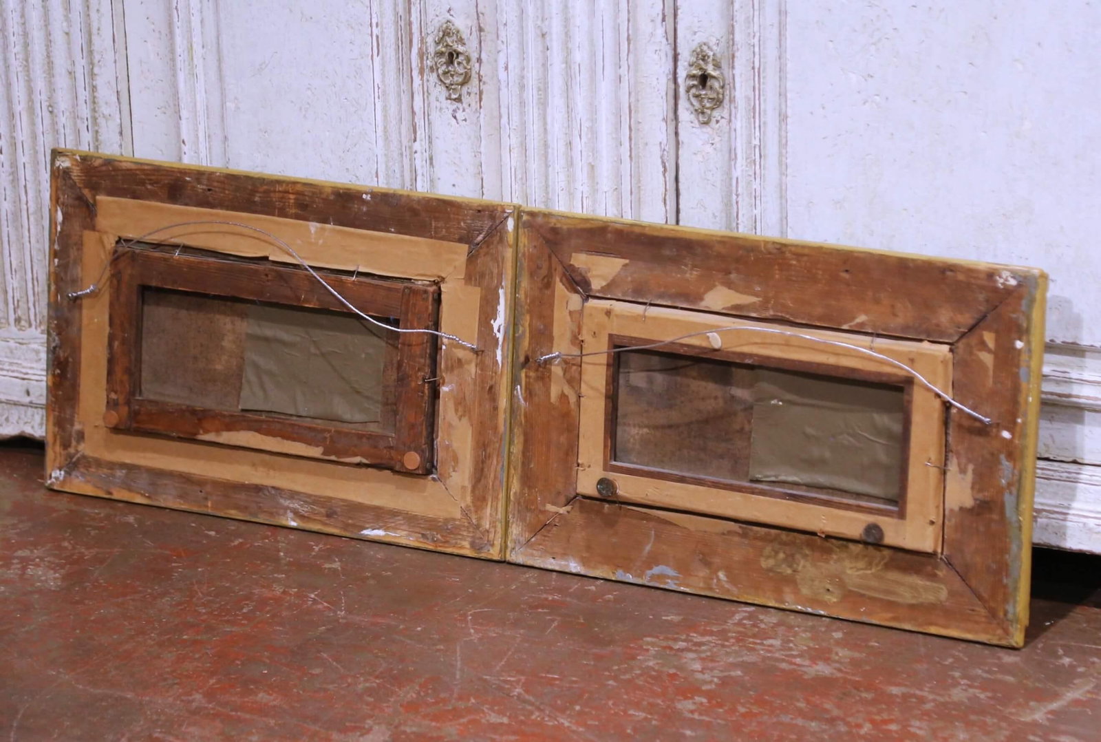Pair of 18th Century French Pastoral Oil Paintings in Original Gilt Frames - 11