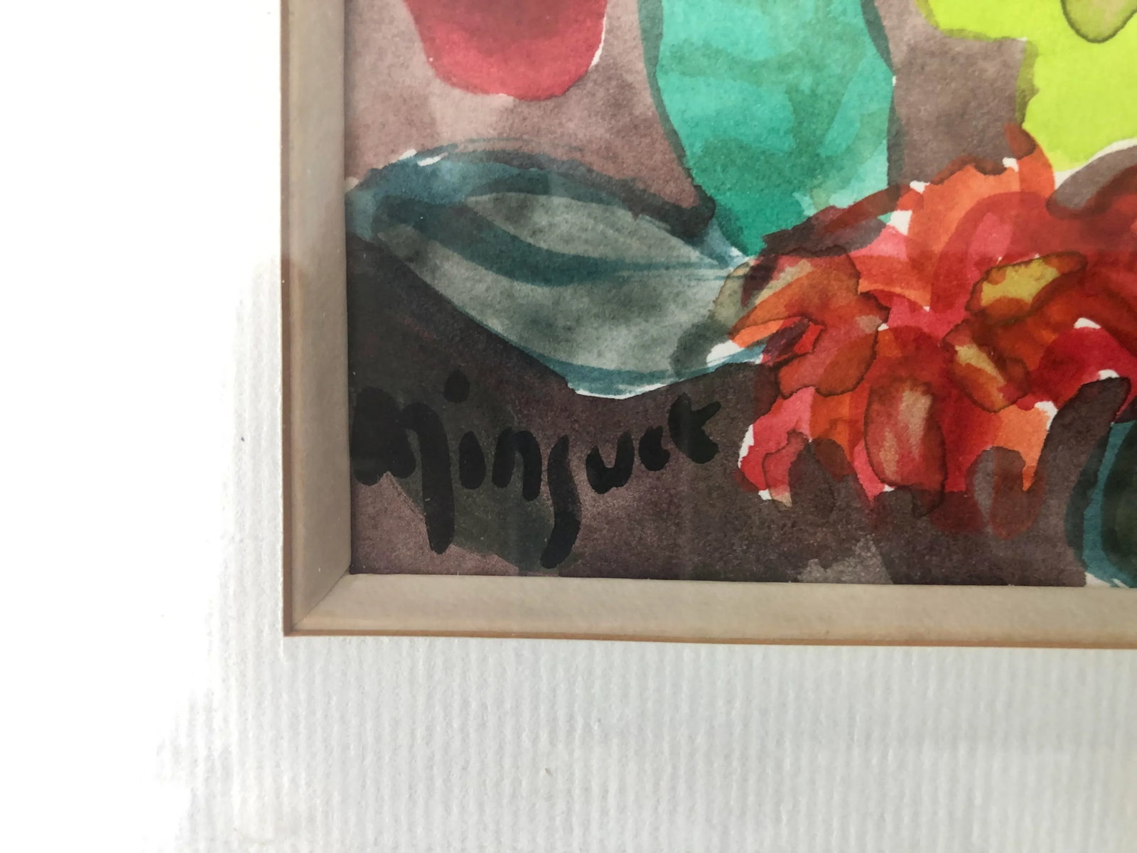 1990s Alexandre Minguet Impressionist Watercolor Painting of St. Martin, Framed - 4