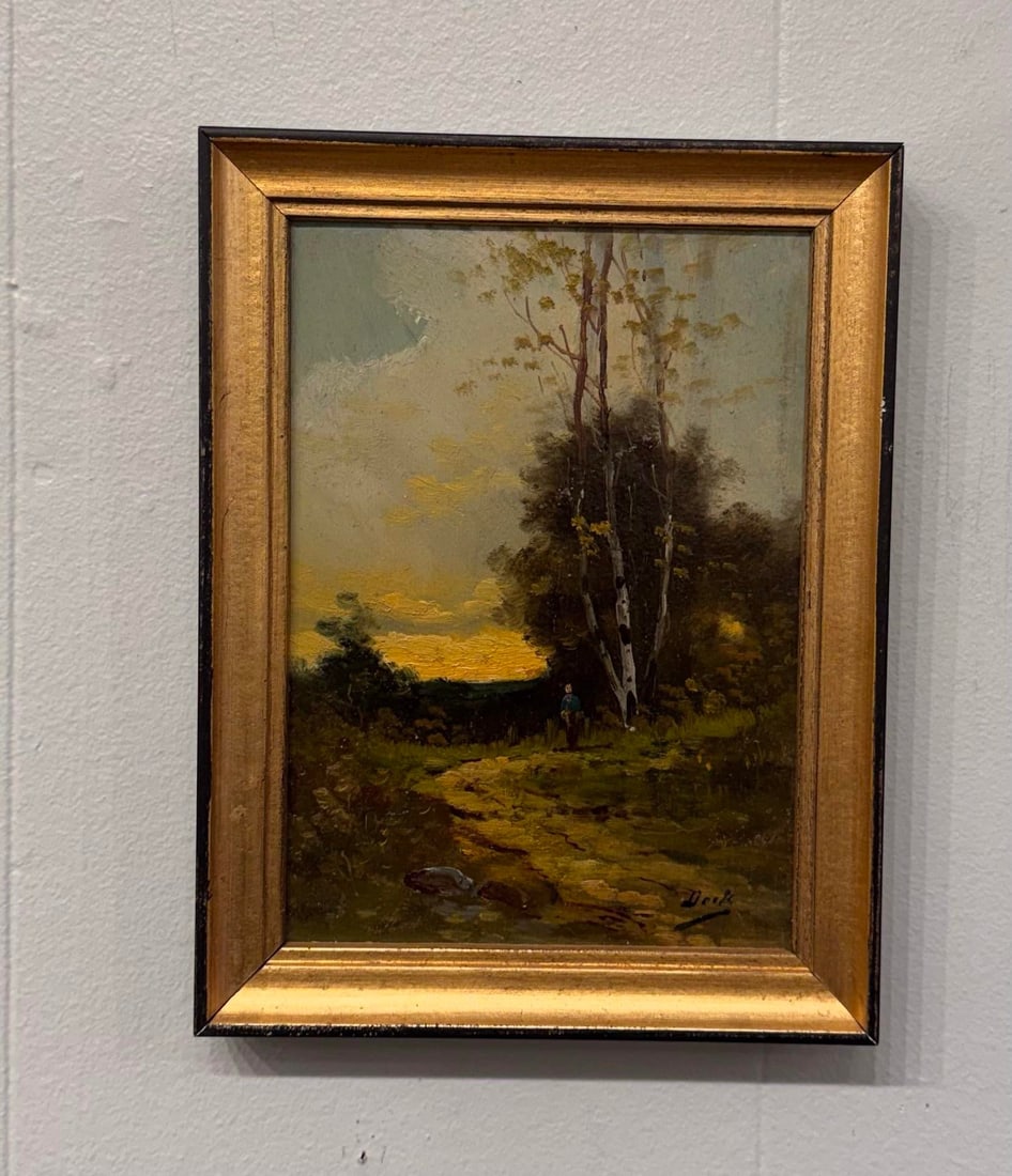 19th Century French Landscape Oil on Canvas - 2
