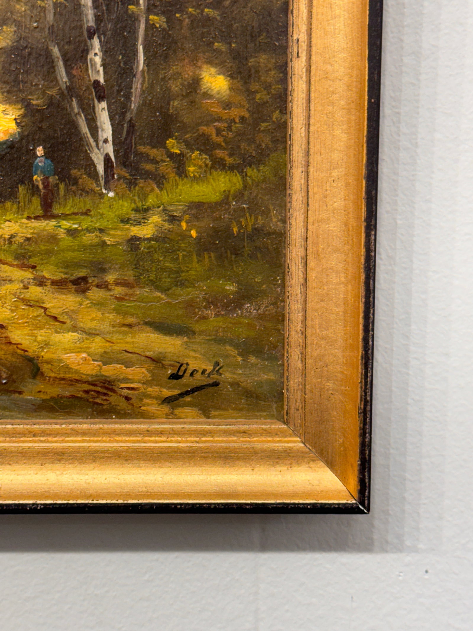 19th Century French Landscape Oil on Canvas - 3