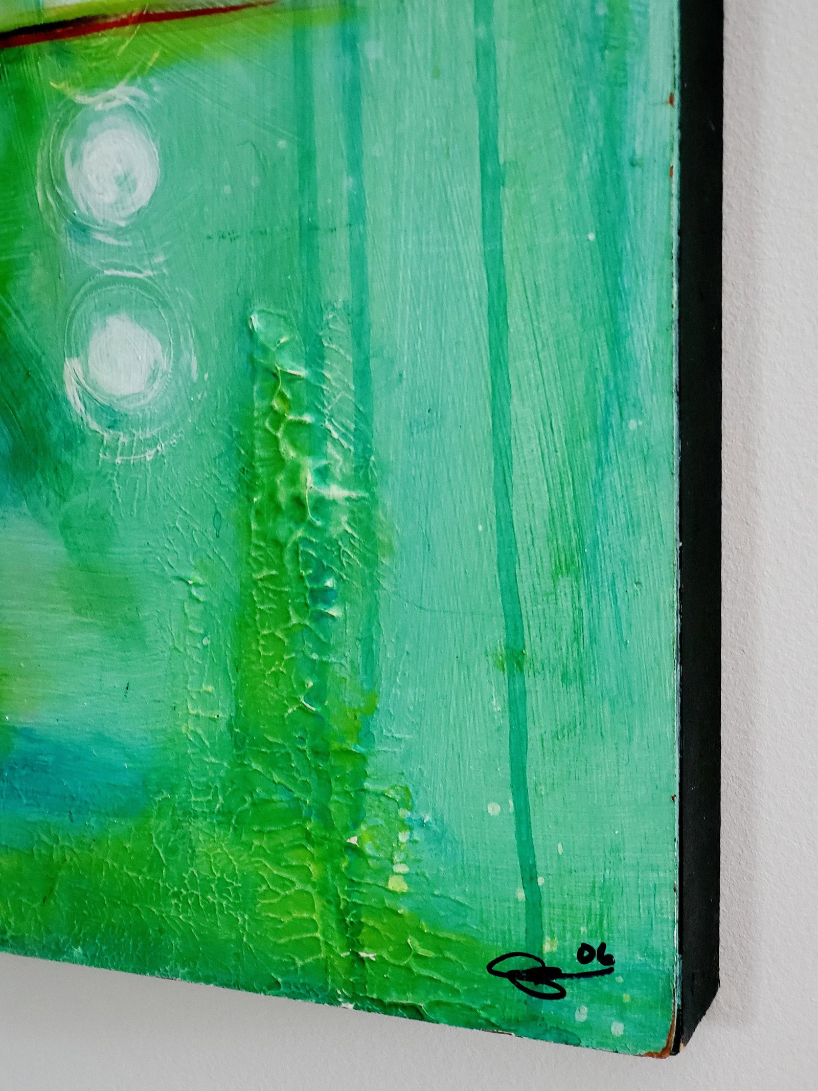 "Terrain" Abstract Textured Mixed Media Painting on Board, Signed - 10