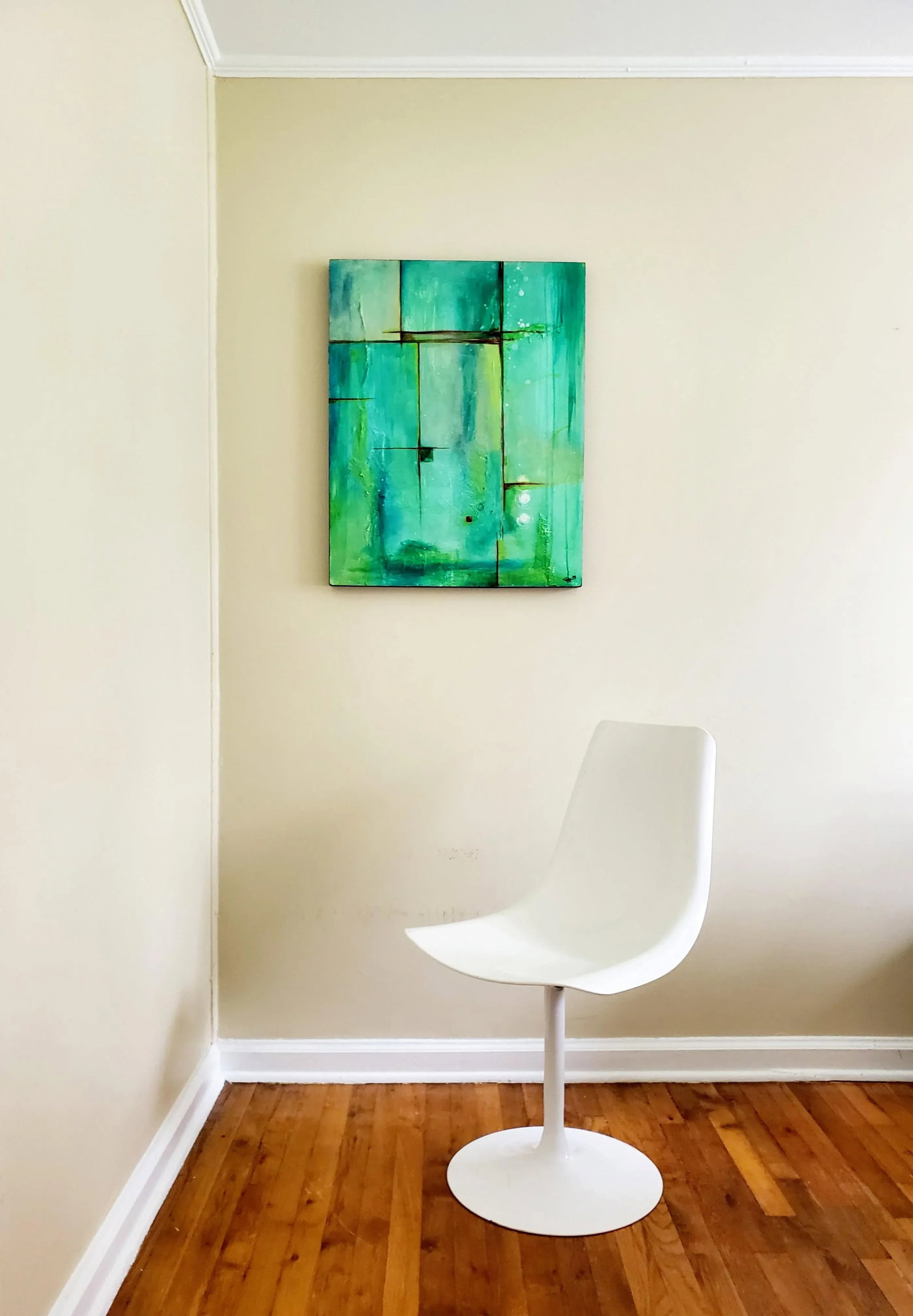 "Terrain" Abstract Textured Mixed Media Painting on Board, Signed - 12