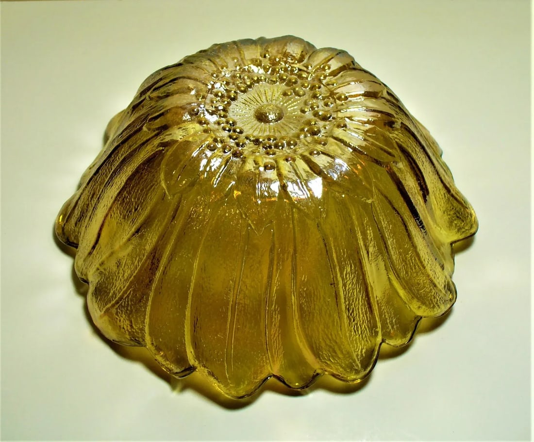 Vintage Indiana Glass Carnival Floral Glass Bowl - 11