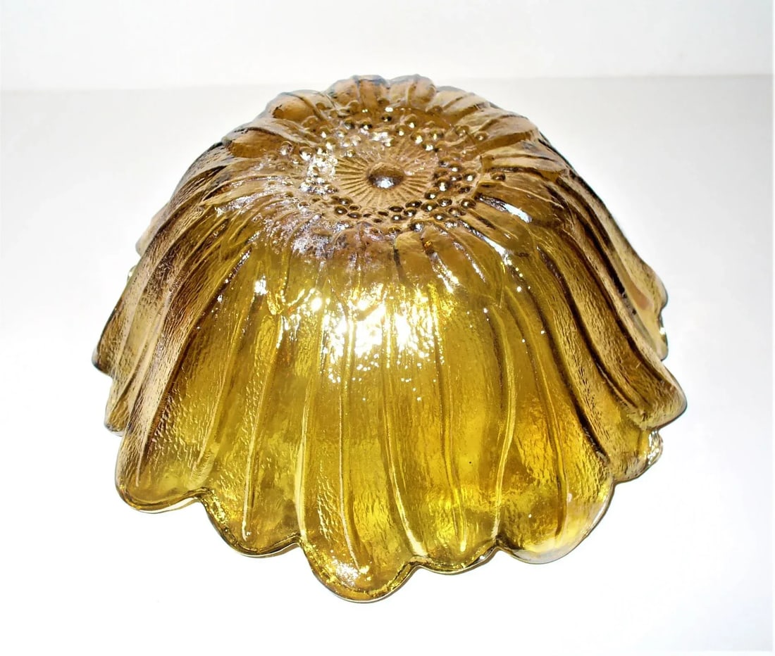Vintage Indiana Glass Carnival Floral Glass Bowl - 9