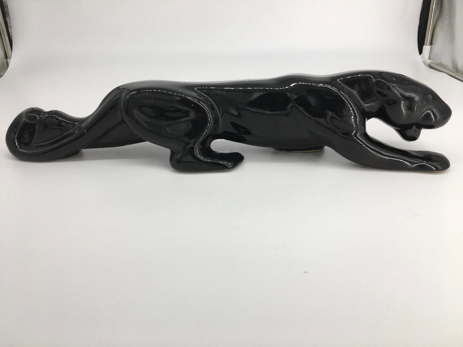 Vintage Ceramic Royal Haeger - Style Black Panther Sculpture - 2